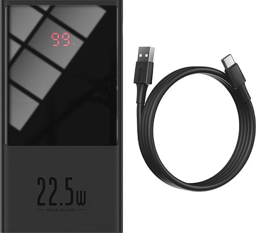 Портативное зарядное устройство Baseus Super Mini Digital Display PPMN-A01 10000mAh (черный)