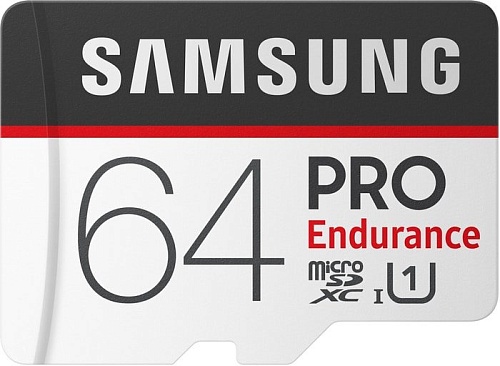 Карта памяти Samsung PRO Endurance microSDXC 64GB + адаптер