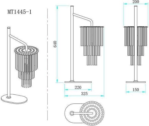 Настольная лампа Stilfort Imposio 2132-09-01T