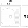 Кухонная мойка Ukinox STD600.600-4C 0L