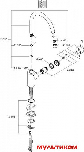 Однорычажный смеситель Grohe Concetto 32661