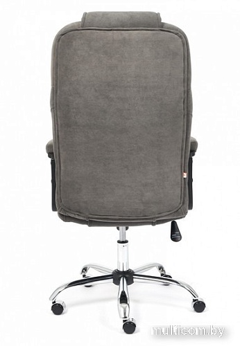 Офисное кресло TetChair Bergamo флок (хром/серый 29)