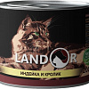 Консервированный корм для кошек Landor Adult Turkey and Rabbit 200 г