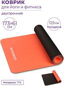 Коврик Indigo TPE IN106 (коралловый/черный)