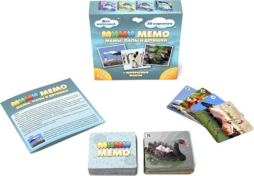 Настольная игра Нескучные игры Ми-Ми-Мемо Птицы 8052