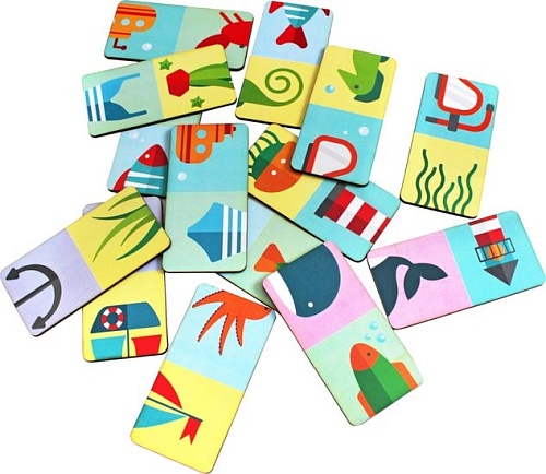 Развивающая игра Paremo Домино Морской мир PE120-32