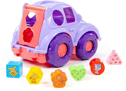 Сортер Полесье Оранжевая корова Автомобиль 91727