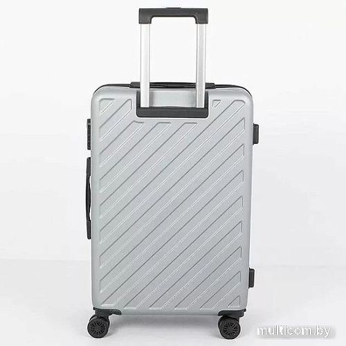 Чемодан-спиннер Mr.Bag 338-9101/5-24SLV (серебристый)