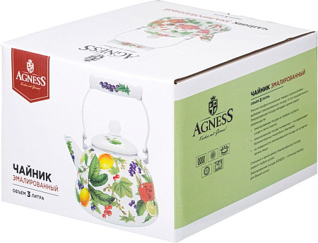 Чайник без свистка Agness Fruit Basket 934-587