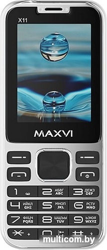 Мобильный телефон Maxvi X11 (серебристый)