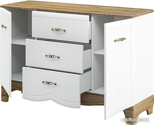 Комод Неман мебель Тиффани МН-041-10 (белый/прованс)