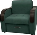 Кресло Сириус Лидер-1 НПБ 105x110 (Eva 19 велюр темно-зеленый)