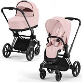 Универсальная коляска Cybex Priam IV (2 в 1, peach pink/matt black)