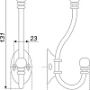 Крючок мебельный Boyard K209AB.6