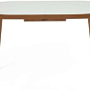 Кухонный стол TetChair Bosco раскладной (белый/натуральный бук)
