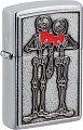 Зажигалка Zippo Couple Love Brushed Chrome 48688