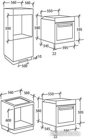 Электрический духовой шкаф Candy FCT625WXL/1