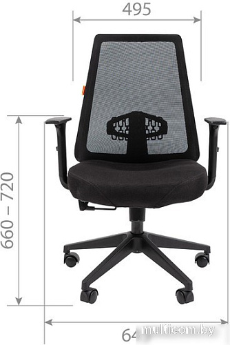 Офисное кресло CHAIRMAN 535 LT (черный/серый)