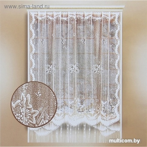 Тюль Лента 1037972 1.7x2 м (белый)