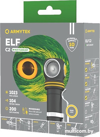 Фонарь Armytek Elf C2 Micro USB (теплый)