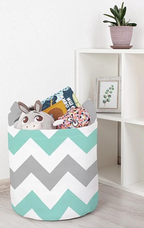 Корзина JoyArty Бледные зигзаги toba_11612