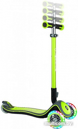 Самокат Globber Elite Deluxe Lights (зеленый)