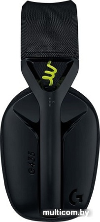 Наушники Logitech G435 Lightspeed (черный/неоновый желтый)
