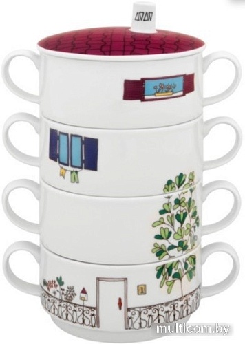 Набор бульонниц Vista Alegre Bairro Das Flores. Цветочный квартал 21118408