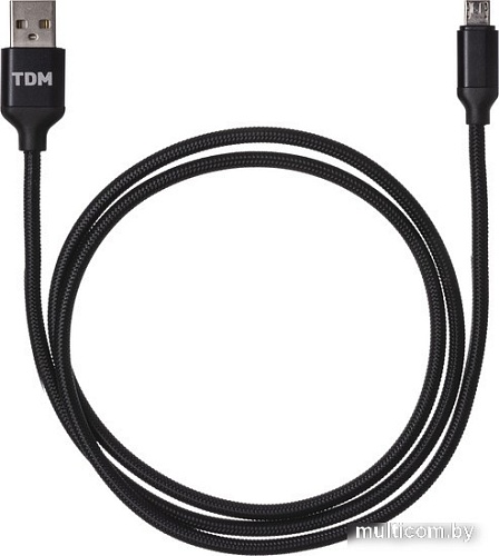 Кабель TDM Electric USB Type-A - microUSB SQ1810-0307 (1 м, черный)