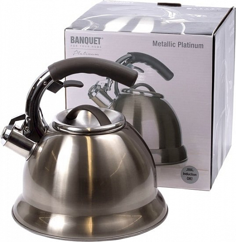 Чайник со свистком Banquet Metallic