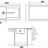 Кухонная мойка Longran Enigma ENG1000.500 (croma/49)