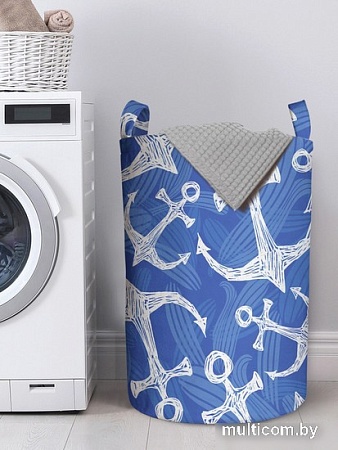 Корзина JoyArty Морские узоры с якорями gaba_15942_L