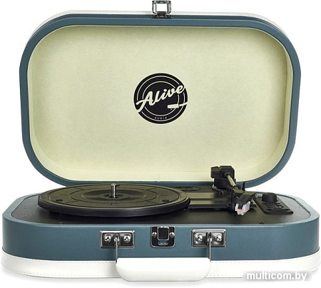 Виниловый проигрыватель Alive audio Vintage (синий)