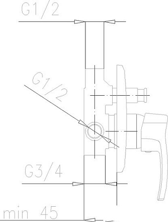 Смеситель Armatura Kwarc 4209-610-00