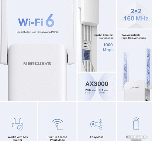 Powerline-адаптер Mercusys ME80X