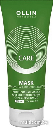 Маска Ollin Professional Care Интенсивная для восстановления структуры волос 200 мл