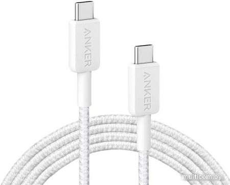 Кабель Anker PowerLine 322 USB Type-C - USB Type-C ANK-A81F7H21-WT (3 м, белый)