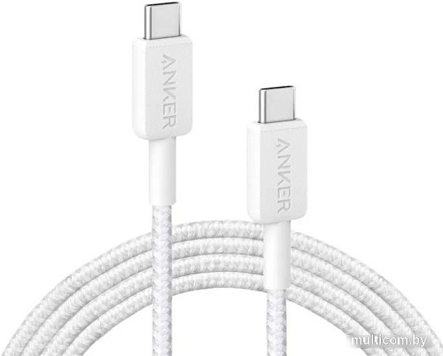 Кабель Anker PowerLine 322 USB Type-C - USB Type-C ANK-A81F7H21-WT (3 м, белый)