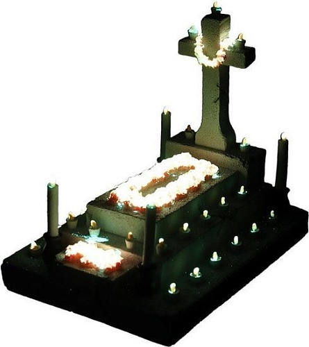 Декорация Aqua Della Надгробие со свечами светящаяся 234/466650