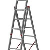 Лестница-стремянка Новая высота алюминиевая трёхсекционная 3x9 (1230309)