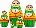 Развивающая игра Брестская Матрешка С числами (набор 5 шт)