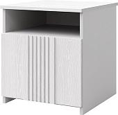 Тумба КМК Мебель 1ДН Харди КМК 0965.31-01 (белый текстурный/М3 ясень белый текстурный)