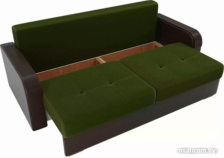 Диван Лига диванов Мейсон 102141 (зеленый/коричневый/бежевый)