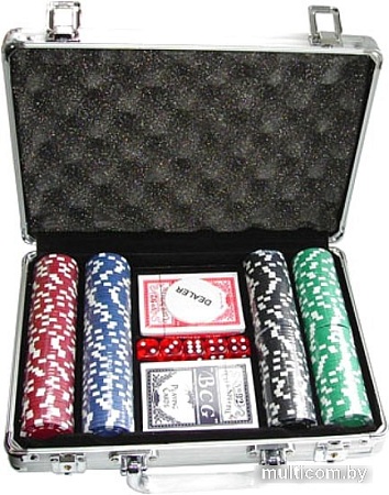 Настольная игра Zez Набор для покера в чемодане 200 фишек S-1