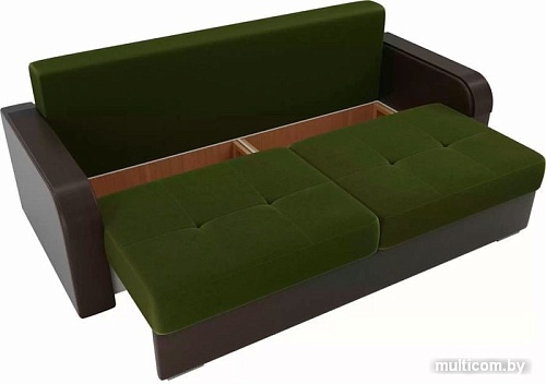 Диван Лига диванов Мейсон 102141 (зеленый/коричневый/бежевый)