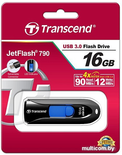 USB Flash Transcend JetFlash 790 16GB (TS16GJF790K)