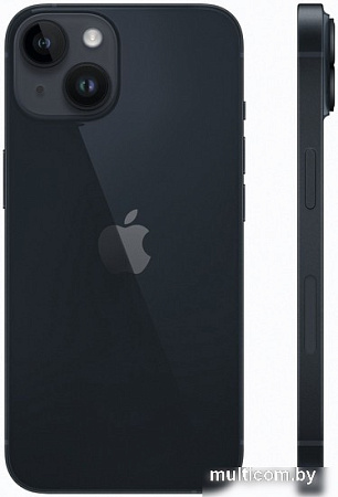 Смартфон Apple iPhone 14 128GB Восстановленный by Breezy, грейд A (полуночный)