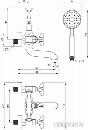 Смеситель Deante Temisto BQT M11D
