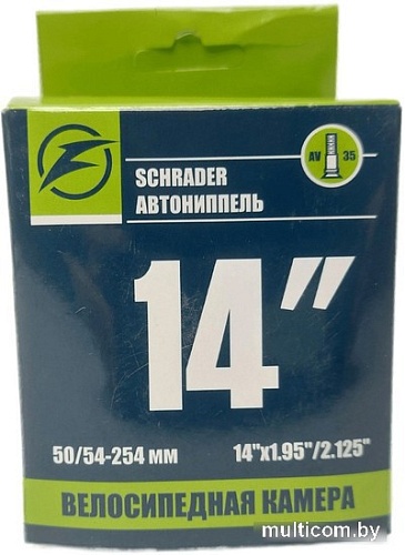 Велокамера Favorit FT-14AV 14x1.95/2.125