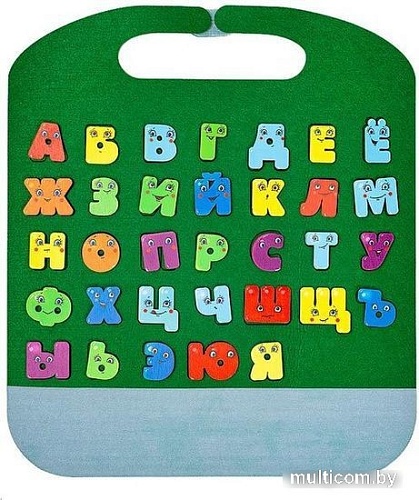 Развивающая игра Smile Decor Забавные буквы Коврик-игралка в дорогу Ф903